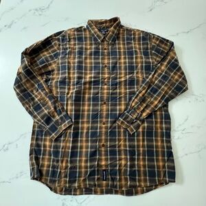 Structure Button Front Shirt Men's XL Plaid Preppy Y2K